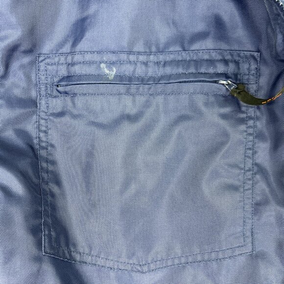 Vintage Adidas Men’s Coat Quilted Navy Blue Size Large 90s Embroidered Logo - Picture 5 of 12